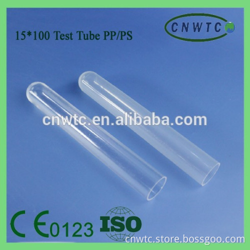 plastic round bottom test tube